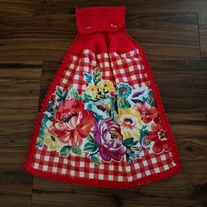 Floral Red Kids Dress